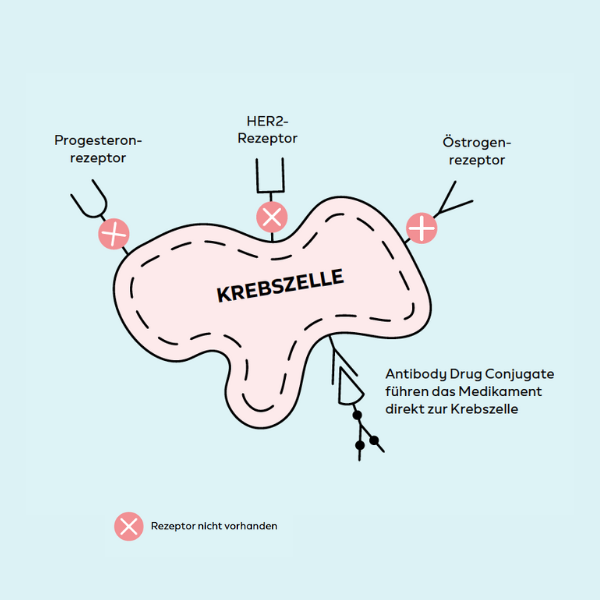 Krebszelle eines Triple-negativen Brustkrebses