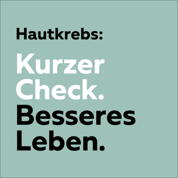 Krebs früher erkennen Hautkrebs früh behandeln